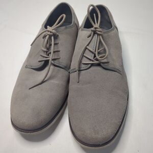 CALVIN KLEIN KADON Grey Suede dress casual shoes oxford men's size 10.5